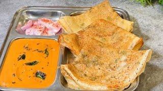 बस 10 मिनट में पोहा और सूजी से बनाये सॉफ्ट डोसा  Instant Poha Dosa Recipe  Dosa Chutney Recipe