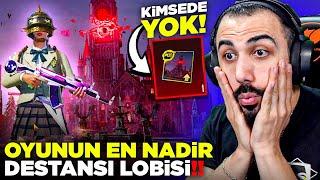 KİMSEDE OLMAYAN OYUNUN EN NADİR DESTANSI LOBİSİNİ ALDIM  BÜYÜK BEDEL ÖDEDİK  PUBG MOBILE