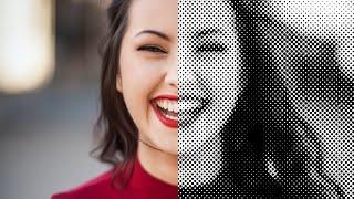 Illustrator Tutorial  How To Create The Dotted Halftone Photo Effect