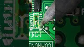 How to solder SMD IC using soldering iron #smd #soldering #electronics