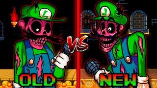 FNF Marios Madness V2 - I Hate You Old Vs New ihy luigi song v1 and v2 comparison