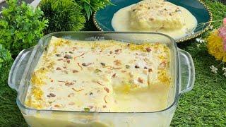 Arabian Bread Pudding Recipe ️  Easy to make Ramadan Dessert  Arabian Pudding Recipe