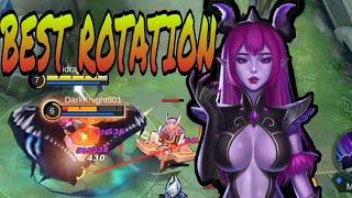 How to rotate with Selena  Selena best rotation gameplay  Mlbb Official innori