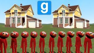 Elmo FAMILY VS HOUSES Garrys Mod