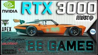 *NVIDIA RTX 3000 MAX Q in 30 GAMES        2023