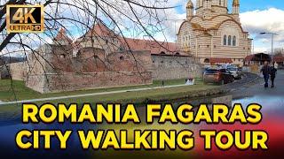 Fagaras Romania Walking Tour 4K  Virtual Walk  Walking Tour Travel Romania