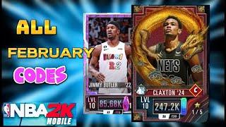 New  All February NBA 2K mobile codes 2024