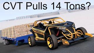 How Much Weight Can A CVT Pull? BeamNG. Drive