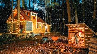 Christmas Time at the Off Grid Cabin ️