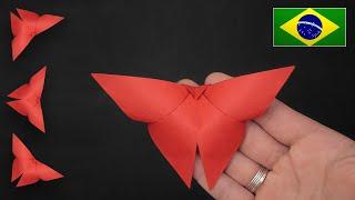 Como fazer uma Borboleta de Origami em menos de 3 minutos  Muito Fácil