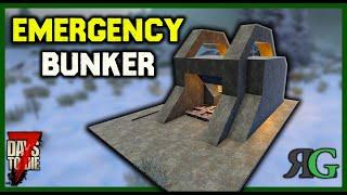 7 Days To Die - Emergency Bunker Base Build ESCAPE THE HORDE A19.5