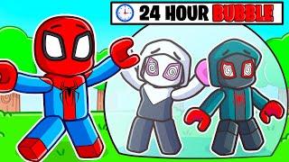 Spiderman Locks FRIENDS in 24 HOUR BUBBLE In Roblox