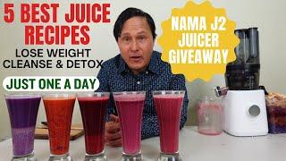 5 Best Juice Recipes that Get Results. Drink One a Day to Cleanse