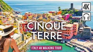 CINQUE TERRE 4K Walking Tour - Manarola Vernazza & Riomaggiore ITALY 4K Ultra HD60fps