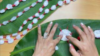 Cotton garland for Ganesha idol or Mahalakshmi idol  vastra Mala making  Varamahalakshmi pooja