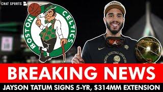 JUST IN Boston Celtics Sign Jayson Tatum To SUPERMAX Contract Extension  Full Details & Reaction