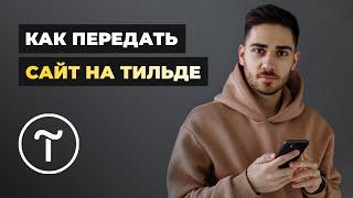 ТОП-3 способа как передать сайт на Тильде клиенту