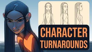 How to draw CHARACTER TURNAROUNDS The EASY WAY