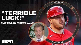 Terrible luck - Mad Dog reacts to Mike Trout suffering a torn meniscus  First Take