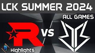 KT vs BRO Highlights ALL GAMES  LCK Summer W7D5 2024  KT Rolster vs OK BRION by Onivia
