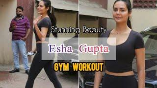 Stunning Beauty  Esha Gupta  Latest GYM Workout