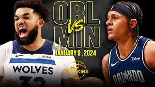 Minnesota Timberwolves vs Orlando Magic Full Game Highlights  January 9 2024  FreeDawkins