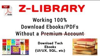 How to Download EbooksPDF from Z-Library for Free Without a Premium Account  Download Tech Books