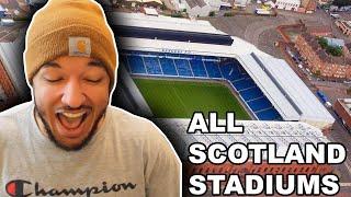 American Reacts to ALL SCOTTISH FOOTBALL STADIUMS IN 2020 Scotland SPFL Stadiums