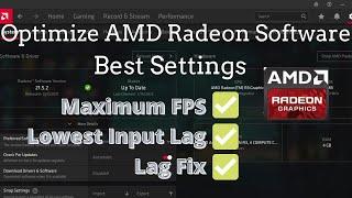 How to Optimize AMD Radeon settings for gaming and perfomance  Boost Perfomance  2022