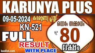 KERALA LOTTERY RESULTFULL RESULTkarunya plus bhagyakuri kn521Kerala Lottery Result Todaytoday