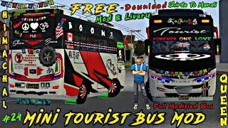 Mini tourist bus mod bussid Modifies Mini tourist Bus Full Led Light Mini bus BIS TUYUL DI Bussid 