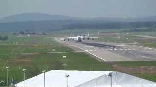 Ан 225 Мрiя взлетает в Цюрихе  An 225 Mriya take-off in Zurich