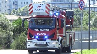 Autoscala Iveco Eurocargo 180E30 Vigili Del Fuoco La Spezia in sirena