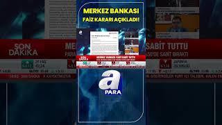 SON DAKİKAI Merkez Bankası Faiz Kararını Açıkladı #shorts #merkezbankası