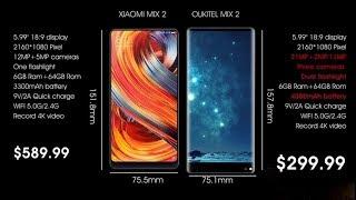 Xiaomi MIX 2 VS OUKITEL MIX 2 Design comparison