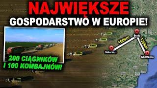 NAJWIĘKSZE GOSPODARSTWO W EUROPIE MA KILKADZIESIĄT KILOMETRÓW DŁUGOŚCI - jak wygląda?