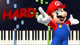 Super Mario Bros Theme - HARD Piano Tutorial Synthesia