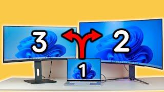 Cómo Conectar un Portátil a 2 MONITORES con sólo UN CABLE