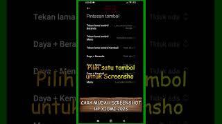 Screenshot mudah HP Xiomi