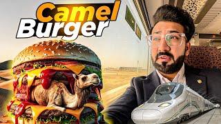 Business Class Train & Camel Meat Burger  Going to MADINA