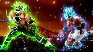 Jump Force - Broly DBS vs Super Saiyan Blue Gogeta 1vs1 Gameplay MOD