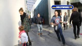 Jessica Alba Takes Daughter to Beverly Hills