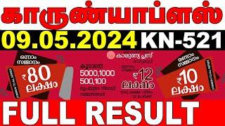 KERALA LOTTERY KARUNYA-PLUS KN-521 LIVE LOTTERY RESULT TODAY 09052024KERALA LOTTERY LIVE RESULT