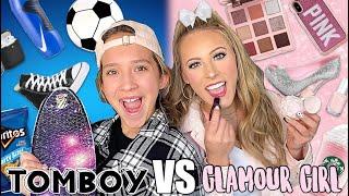 TOMBOY  VS GLAMOUR GIRL TARGET SHOPPING CHALLENGE NO BUDGET 