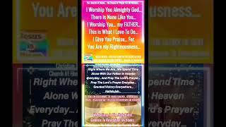 I Worship You... Almighty God... Theres None Like You... Series  JESUS SAVE ME...