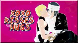 MMD Naruto Sasuke and Naruto- XOXO kisses and hugs