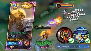 ROGER USERS TRY THIS NEW SUSTAIN DAMAGE BUILD 100% BROKEN  MLBB