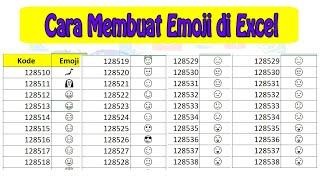 Cara Mudah Membuat Emoji di Excel dengan UNICHAR