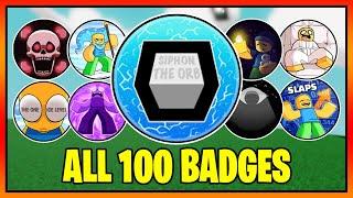 How to get ALL 100 BADGES in SLAP BATTLES   Roblox