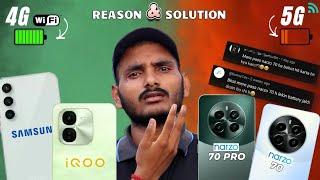 Faster Battery Drain & Heating in 5g-Phones  Solution & Reasons.